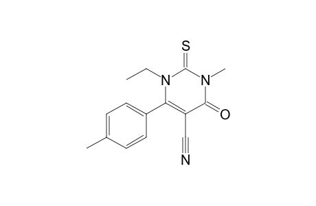 5-Cyano-1-ethyl-3-methyl-6-(4'-methylphenyl)-2-thiouracil