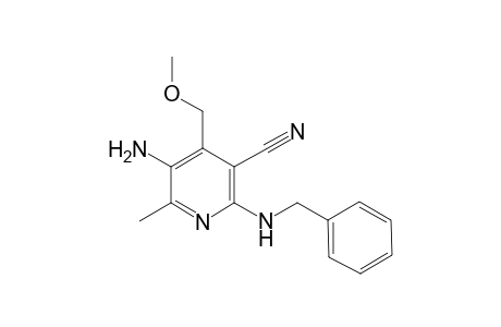 5-Amino-2-(benzylamino)-4-(methoxymethyl)-6-methylpyridine-3-carbonitrile