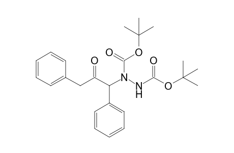 Di(tert-butyl) 1-(2-oxo-1,3-diphenylpropyl)-1,2-hydrazinedicarboxylate