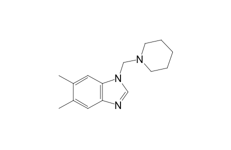5,6-dimethyl-1-(piperidinomethyl)benzimidazole
