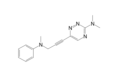 3-N,N-Dimethylamino-6-(N-methyl-N-phenylamino)propynyl-1,2,4-triazine