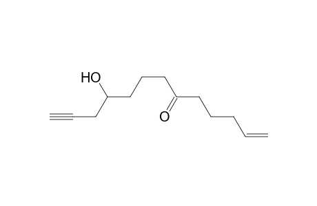 10-Hydroxytrideca-1-en-12-yn-6-one