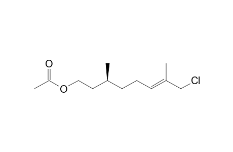 (S)-3,7-Dimethyl-8-chloro-6-octenyl acetate