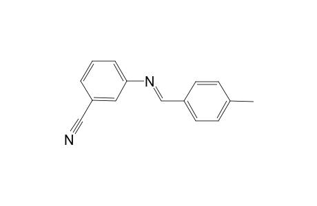 3-([(E)-(4-Methylphenyl)methylidene]amino)benzonitrile