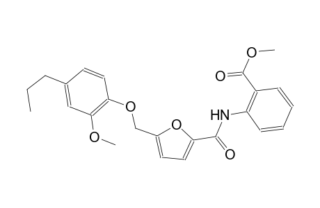 methyl 2-({5-[(2-methoxy-4-propylphenoxy)methyl]-2-furoyl}amino)benzoate