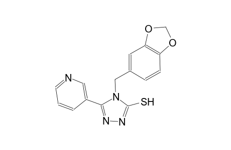 4H-1,2,4-triazole-3-thiol, 4-(1,3-benzodioxol-5-ylmethyl)-5-(3-pyridinyl)-