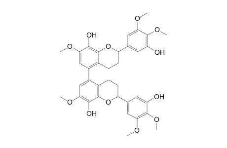 8,8",5',5"'-Tetrahydroxy-7,7",3'.3"',4',4"'-hexamethoxy-5,5"-biflavan