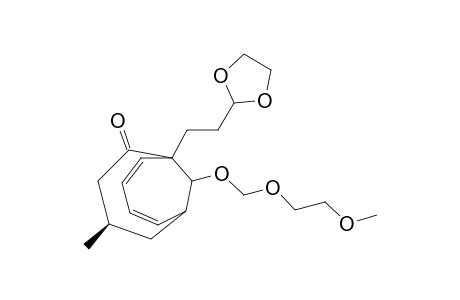 Bicyclo[4.4.1]undeca-7,9-dien-2-one, 1-[2-(1,3-dioxolan-2-yl)ethyl]-11-[(2-methoxyethoxy)methoxy]-4-methyl-, (exo,syn)-(.+-.)-