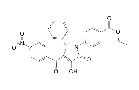 ethyl 4-[3-hydroxy-4-(4-nitrobenzoyl)-2-oxo-5-phenyl-2,5-dihydro-1H-pyrrol-1-yl]benzoate