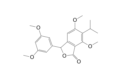 5,7-Dimethoxy-6-isopropyl-3-( 3',5'-dimethoxyphenyl)-3H-isobenzofuranone