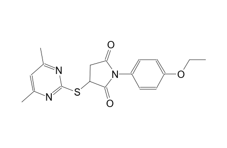 3-[(4,6-dimethyl-2-pyrimidinyl)sulfanyl]-1-(4-ethoxyphenyl)-2,5-pyrrolidinedione