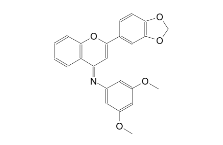 N-[(4E)-2-(1,3-benzodioxol-5-yl)-4H-chromen-4-ylidene]-3,5-dimethoxyaniline