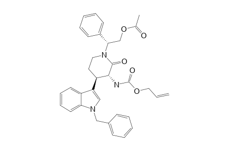 (ALPHA-R,3R*,4R*)-N-(2-ACETOXY-1-PHENYLETHYL)-3ALLYLOXYCARBONYLAMINO-4-(1-BENZYL-3-INDOLYL)-2-PIPERIDONE
