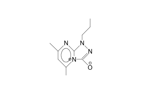 1-Propyl-5,7-trimethyl-1H-1,2,4-triazolo(4,3-A)pyrimidinium-3-olate