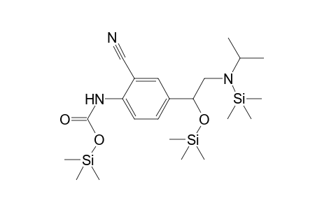 Cimaterol, N'-trimethylsiloxycarbonyl, N,O-bis-TMS