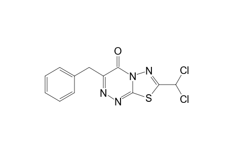 3-Benzyl-7-(dichloromethyl)-4H-[1,3,4]thiadiazolo[2,3-c][1,2,4]triazin-4-one