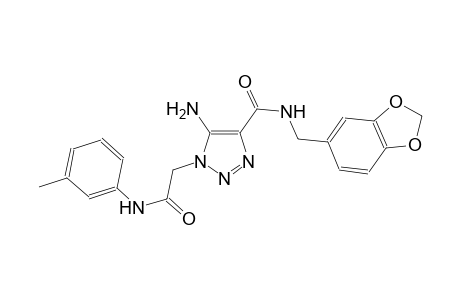 5-amino-N-(1,3-benzodioxol-5-ylmethyl)-1-[2-oxo-2-(3-toluidino)ethyl]-1H-1,2,3-triazole-4-carboxamide