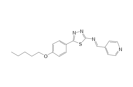 5-(4-(pentyloxy)phenyl)-N-(pyridin-4-ylmethylene)-1,3,4-thiadiazol-2-amine