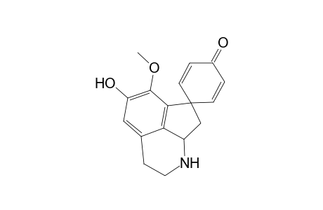 Spiro[2,5-cyclohexadiene-1,7'(1'H)-cyclopent[ij]isoquinolin]-4-one, 2',3',8',8'a-tetrahydro-5'-hydroxy-6'-methoxy-, (R)-