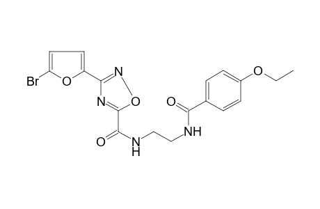 1,2,4-Oxadiazole-5-carboxamide, 3-(5-bromo-2-furanyl)-N-[2-[(4-ethoxybenzoyl)amino]ethyl]-