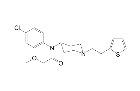 N-4-Chlorophenyl-2-methoxy-N-(1-[2-(thiophen-2-yl)ethyl]piperidin-4-yl)acetamide
