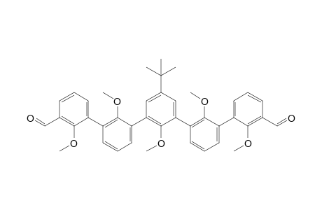 5"-(1,1-Dimethylethyl)-2,2',2",2"',2""-pentamethoxy[1,1':3',1":3",1''':3"'.1""-quinquephenyl]-3,3""-dicarboxyaldehyde