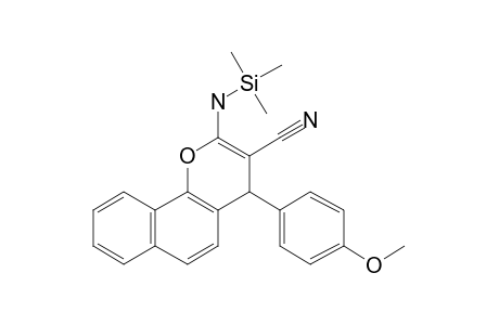 2-Amino-4-(4-methoxyphenyl)-4H-benzo[H]chromene-3-carbonitrile, N-tms