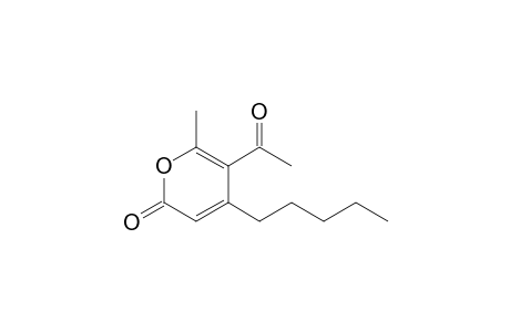 5-Acetyl-4-pentyl-6-methyl-2H-pyran-2-one