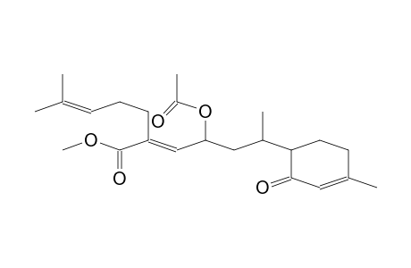 2-HEPTENOIC ACID, 4-(ACETYLOXY)-6-(4-METHYL-2-OXO-3-CYCLOHEXEN-1-YL)-2-(4-METHYL-3-PENTENYL)-METHYL ESTER