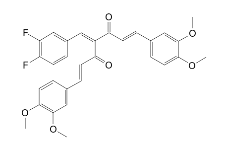 (1E,6E)-4-[(3,4-Difluorophenyl)methylidene]-1,7-bis(3,4-dimethoxyphenyl)hepta-1,6-diene-3,5-dione