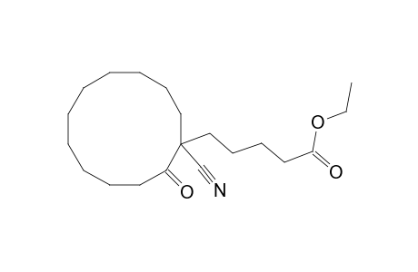 Cyclododecanepentanoic acid, 1-cyano-2-oxo-, ethyl ester
