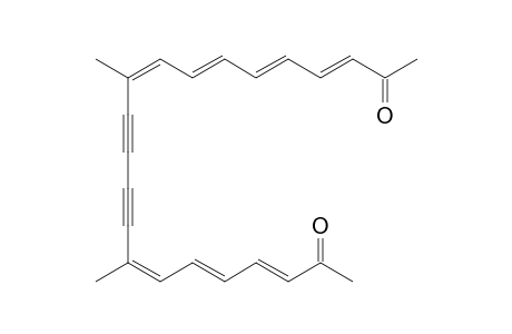 (3E,5E,7E,9Z,15Z,17E,19E)-10,15-dimethyldocosa-3,5,7,9,15,17,19-heptaen-11,13-diyne-2,21-dione
