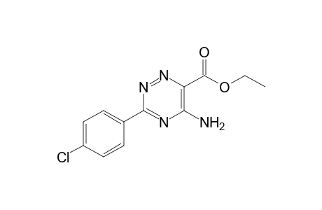 Ethyl 3-(4'-chlorophenyl)-5-amino-1,2,4-triazine-6-carboxylate