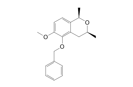 (1R,3S)-3,4-Dihydro-5-benzyloxy-6-methoxy-1,3-dimethylbenzo[c]pyran