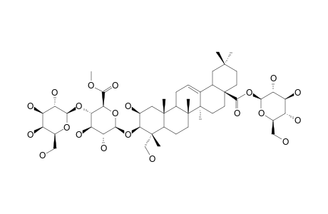 28-O-BETA-D-GLUCOPYRANOSYL-BAYOGENIN-3-O-BETA-D-GALACTOPYRANOSYL-(1->4)-6'-O-METHYL-BETA-D-GLUCURONOPYRANOSIDE