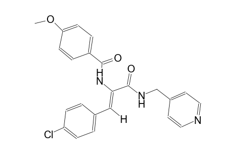 benzamide, N-[(Z)-2-(4-chlorophenyl)-1-[[(4-pyridinylmethyl)amino]carbonyl]ethenyl]-4-methoxy-