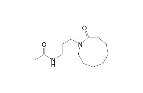 Acetamide, N-[3-(octahydro-2-oxo-1H-azonin-1-yl)propyl]-
