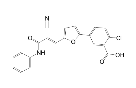 5-{5-[(1E)-3-anilino-2-cyano-3-oxo-1-propenyl]-2-furyl}-2-chlorobenzoic acid