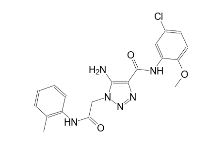 5-amino-N-(5-chloro-2-methoxyphenyl)-1-[2-oxo-2-(2-toluidino)ethyl]-1H-1,2,3-triazole-4-carboxamide