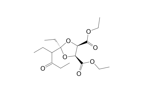 Diethyl (4R)-trans-2-ethyl-2-(4-oxohex-3-yl)-1,3-dioxolane-4,5-dicarboxylate