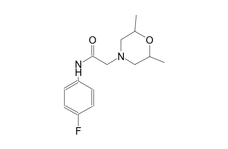 4-morpholineacetamide, N-(4-fluorophenyl)-2,6-dimethyl-