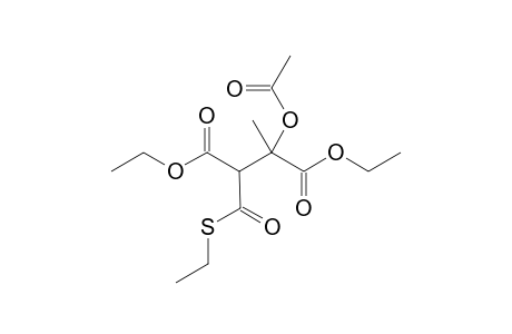 Ethyl (2,3-carbethoxy-3-acetoxy)thiobutanoate