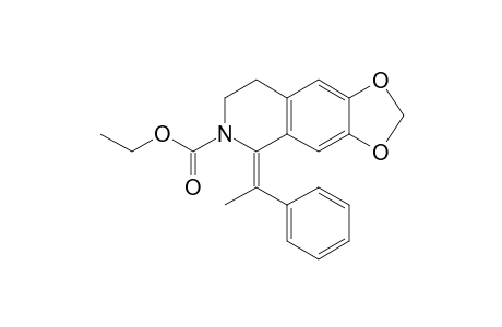 N-Ethoxycarbonyl-1-(.alpha.-methylbenzylidene)-6,7-dimethylenedioxy-1,2,3,4-tetrahydroisoquinoline