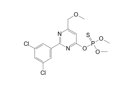 2-(3,5-dichlorophenyl)-6-(methoxymethyl)-4-pyrimidinol, O-ester with O,O-dimethyl phosphorothiote
