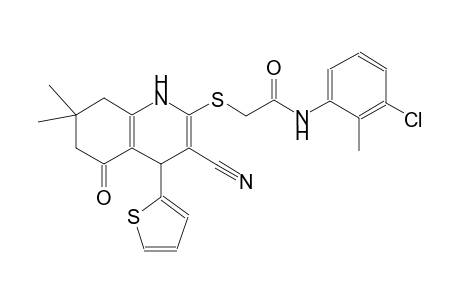 acetamide, N-(3-chloro-2-methylphenyl)-2-[[3-cyano-1,4,5,6,7,8-hexahydro-7,7-dimethyl-5-oxo-4-(2-thienyl)-2-quinolinyl]thio]-