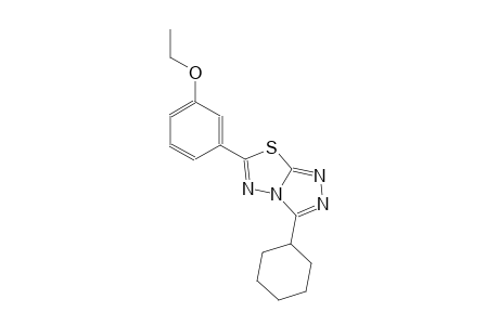 3-cyclohexyl-6-(3-ethoxyphenyl)[1,2,4]triazolo[3,4-b][1,3,4]thiadiazole