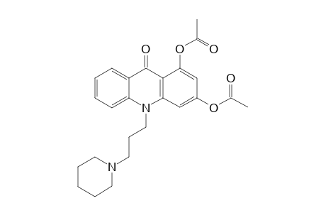 9-OXO-10-(3-PIPERIDIN-1-YL-PROPYL)-9,10-DIHYDRO-ACRIDINE-1,3-DIYL-DIACETATE