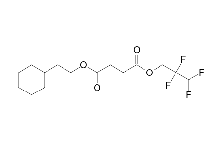 Succinic acid, 2,2,3,3-tetrafluoropropyl 2-cyclohexylethyl ester