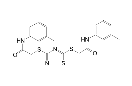 acetamide, N-(3-methylphenyl)-2-[[3-[[2-[(3-methylphenyl)amino]-2-oxoethyl]thio]-1,2,4-thiadiazol-5-yl]thio]-