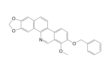 8-(BENZYLOXY)-7-METHOXY-2,3-(METHYLENEDIOXY)-BENZO-[C]-PHENANTRIDINE